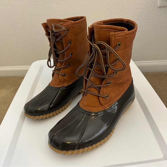 THE ORIGINAL DUCK BOOT Arianna brown boots - Picture 1 of 15